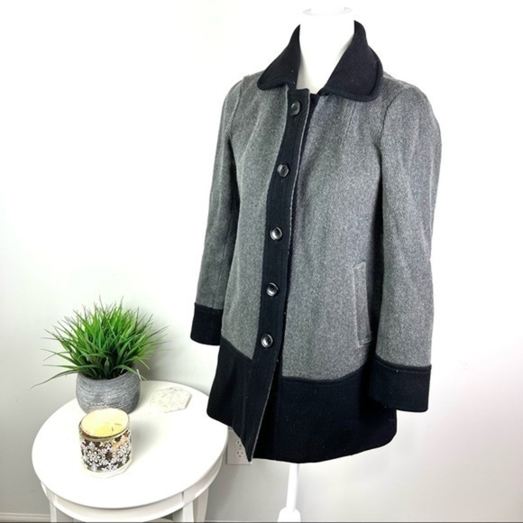 Banana Republic Factory womens winter wool blend overcoat size XS - Picture 1 of 7